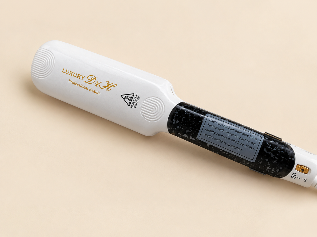 White Steam Hair Straightener