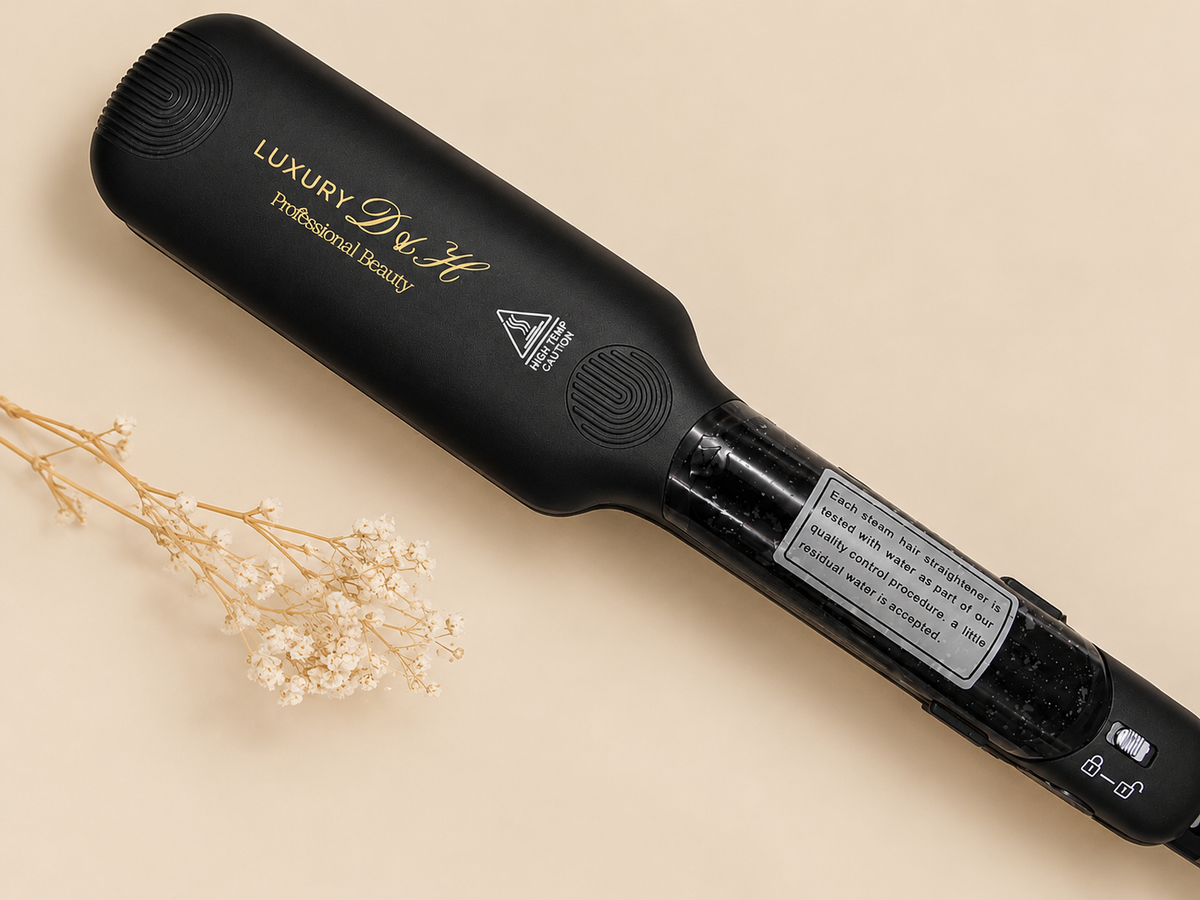 Black Steam Hair Straightener